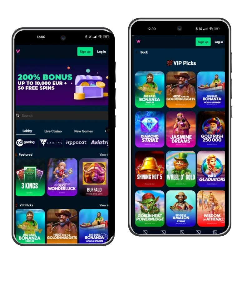 wolfz casino mobile