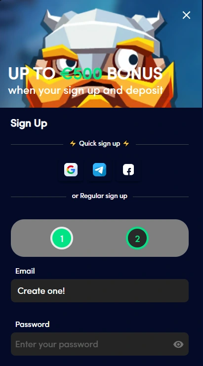wolfz casino register